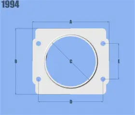 Vibrant Performance 690092107307 Maf Sensor Adapter Plate For Subaru 3-inch Air Filters