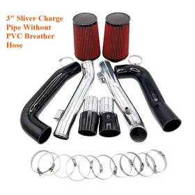 Vionjiu 370zsl Rd 3 Inch Dual Cold Air Intake Kit With Red Filter For 09-20 370z/09-13 G37 3.7l V6