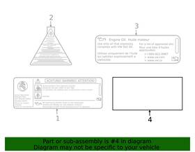 Volkswagen 04e-010-012-m Genuine Fuel Label