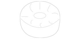 Volkswagen 431-129-669 Genuine Warm Air Hose Grommet