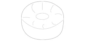 431-129-669 Volkswagen Genuine Warm Air Hose Grommet