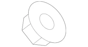 N-910-685-01 Volkswagen Genuine Fuel Tank Shield Nut