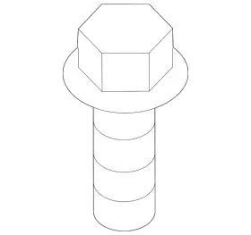 Wht-006-896 Volkswagen Genuine Air Cleaner Assembly Screw