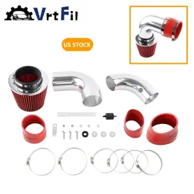 Dr265-sl-rd Vrtfil For 1996-04 Chevy S10 Blazer Gmc Sonoma 4.3l V6 With Filter Red Cold Air Intake Kit