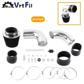 H-dr265-sl-bk Vrtfil Black For Chevy S10 Blazer Gmc Sonoma 4.3l V6 96-04 With Filter Cold Air Intake Kit