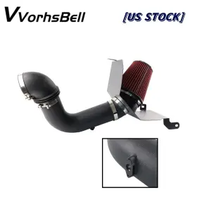 Dr206-bk-rd-3d Vvorhsbell Cold Heat Shield Air Intake Red Filter For 03-07 Dodge Ram 2500 3500 5.9l L6