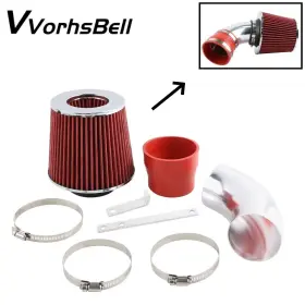 Dr408-rd-sl-3d Vvorhsbell Short Ram Intake Filter Kit For 1999-2005 Bmw 3-series 323 325 328 330 E46 Red