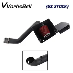 Dr54-sl-bk-3d Vvorhsbell Truck Shield Cold Air Intake Red Filter For 2013-2019 Ram 1500/classic 3.6l V6