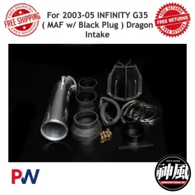 804-127-101b Weapon-r Dragon Intake For 2003-05 Infinity G35 Maf With Black Plug 804-127-10