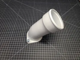 Wcf100470 Wehrli Fab Intake Horn Without Pcv 3.5in White Fits 2017-19 Silverado Sierra L5p Duramax