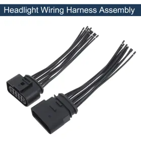No.1j0973735 X Autohaux 1j0973735/1j0973835 No.1j0973735/1j0973835 Headlight Cable Repair Kit For Audi 15cm / 5.91inch 1 Set