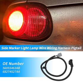 X Autohaux 56055463ab/68274527aa No.56055463ab Side Marker Light Wiring Harness For Jeep Wrangler 2007-2018