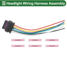 No.61132359993 X Autohaux 61132359993 Headlight Wiring Harness Assembly For Bmw 1 Series 2012-2018