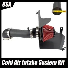 Zoncar 521896714463 3 Inch Black Heat Shield Cold Air Intake With Filter For 91-01 Jeep Cherokee Xj 4.0l