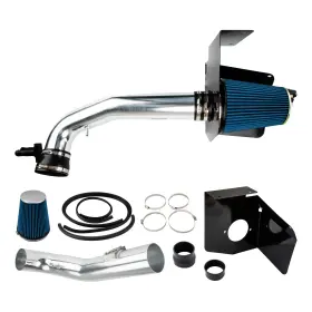 Zc1cai037501-us Zoncar For 2009-2013 Silverado Sierra V8 Heat Shield Cold Air Intake Kit Blue Filter