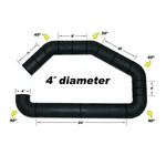 Airaid 100-400 4" Universal Cold Intake Tube U-build-it Kit Multi Angle New. Price: $157.99.