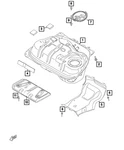 Genuine Mopar Fuel Tank Heat Shield 68333353AA New. Price: $100.85.