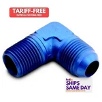 Products A1P82208, One Adapter 90 #8 Flare 3/8IN Npt Aluminum Blue Performanc New. Price: $34.96.