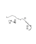 Genuine Mopar Fuel Tube Clip 57008353AA New. Price: $9.40.