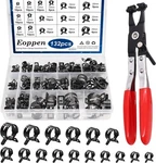 132PCS 6-25MM Spring Hose Clamps Assortment Kit With Swivel Flat Band Black New. Price: $38.76.