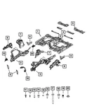 Genuine Mopar Insert Nut 6511973AA New. Price: $14.45.