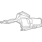 Genuine Mercedes-benz Oe Screening Plate 254-470-55-01 New. Price: $51.22.