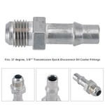 6AN To 3/8" Transmission Cooler Quick Disconnect Adapter Male Flare New. Price: $11.61.