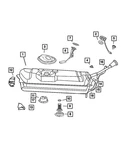 Genuine Mopar Fuel Filler Cap 5102961AB New. Price: $33.64.