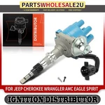 Ignition Distributor With Cap & Rotor For Jeep Cherokee 78-83 Wagoneer Wrangler New. Price: $73.18.