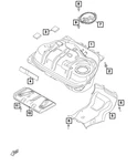 Genuine Mopar Fuel Tank Heat Shield 68333353AA New. Price: $100.02.