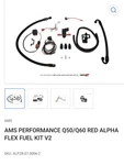Ams ALP.28.07.0006-2 Red Alpha Flex Fuel Kit V2 For 16-20 Q50/Q60 3.0TT New. Price: $475.00.