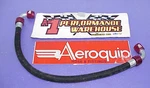 Aeroquip 21" Startlite Hose With -08 An 90 & Aqp Fittings JU155 Used. Price: $20.00.