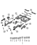 Genuine Mopar Insert Nut 06511973AA New. Price: $14.50.