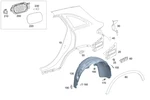 Genuine Mercedes-benz Tank Filler Recess 253-630-59-02 New. Price: $130.96.