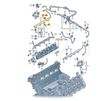 New Vw Touareg 7P MK2 Right Side Fuel Rail 079133316AR Original. Price: $315.10.