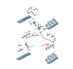 New Audi Q5 Fy Left Side Fuel Rail 06M133315L Original. Price: $255.04.