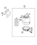 Genuine Mopar Fuel Filter Bracket 57008268AA New. Price: $14.05.