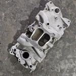 Vintage Edelbrock 2101 4 Barrel Intake Manifold Aluminum Chevy Small Block Sbc Used. Price: $149.99.