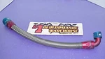 Aeroquip 21" Stainless Hose With -16 An Straight & 90 Reusable Fittings JU475 Used. Price: $25.00.