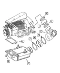Genuine Mopar Clamp 6104791AA New. Price: $7.20.