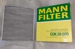 Mann Cabin CUK26009 Filter With Activated Charcoal (replaces 5Q0819653) New. Price: $24.95.