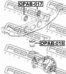 Febest OPAB-018 Rear Differential Bushing For Buick Encore 2013-2017 New. Price: $48.99.