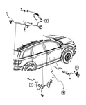 Genuine Mopar Lift-gate Wiring 68079862AH New. Price: $156.80.