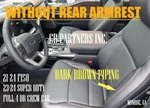 Ford F150 New Takeoff Black Leather Cover Dark Brown Pipe 2021-2026. Price: $305.99.