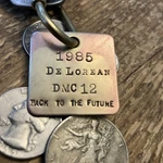 1985 Delorean Dmc 12 Solid Brass Key Fob Back To The Future New. Price: $22.95.