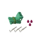 Holley Multi Purpose Connector 570-212; Weather Pack, 3 Cavity, Tower, Green New. Price: $38.08.