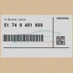 Genuine Bmw 51749451688 - Neu. Price: $86.64.