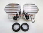 Retro Fin Aluminum Valve Cover Breather+pcv Chevy Ford Sbc Hot Street Rod Round New. Price: $75.99.