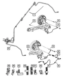 Genuine Mopar Fuel Bundle Clip 5278729AA New. Price: $14.63.
