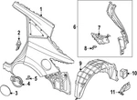 Genuine Nissan Fuel Filler Housing 78120-7BA0A New. Price: $61.03.